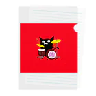 CaroFactoryのdrum cat クリアファイル