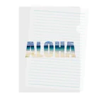 aloha808mahaloのALOHA × ビーチ＠ハワイ Clear File Folder