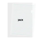 JACKのJACK Clear File Folder