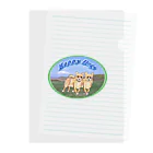 Kigaruyaのkigaruya Happy Dogs 草原 Clear File Folder