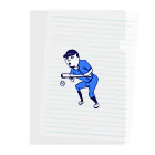 NIKORASU GOのこの夏おすすめ！野球デザイン「バント」＜文字なし＞（Tシャツ・パーカー・グッズ・ETC） クリアファイル
