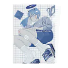 化け猫の青い女 Clear File Folder