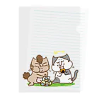 tiMo'sのお悟り猫たちのおやつタイム Clear File Folder