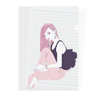 早瀬｜ナース系イラストレーターのREIWA GIRL Clear File Folder
