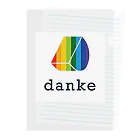 danke online shopのあすつきdankeロゴ Clear File Folder