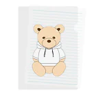 JIYUJIKANのbear Clear File Folder