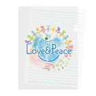 Love＆PeaceのLove＆Peaceキッズ用ロゴ Clear File Folder