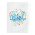 Love＆PeaceのLove＆Peace大人用ロゴ Clear File Folder