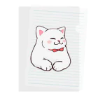 ふわにゃんshopのごきげんにゃんこ Clear File Folder