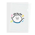 道産子あーかのぼんやりショップの躍る道産子あざらしくん Clear File Folder