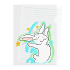 桂水『Variety Cloud』ののびのびうさぎ#1 Clear File Folder