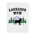 ハッピー・ラブラドールズのLabrador Mom （ブラックラブラドール） クリアファイル