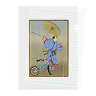 nidan-illustrationの"bmx samurai" #1 Clear File Folder