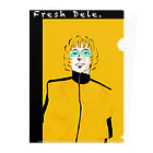 Frash Dele.のイエローマン Clear File Folder