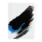 K469のblue brush Clear File Folder