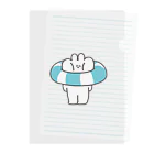 ナポリのSUZURIの浮き輪うさちゃん Clear File Folder