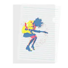 やまびこやまのギターガール004 Clear File Folder