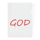 アメリカンベース の神様　GOD　雑貨　グッズ クリアファイル