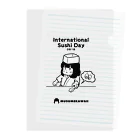 MUSUMEKAWAIIの0618「International Sushi Day」 Clear File Folder