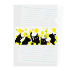 mao-katzeのねこねこ水玉 Clear File Folder