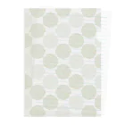 アヲゾラのクリアファイル／Striped Dot 苔いろ Clear File Folder