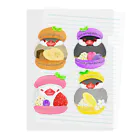 Lily bird（リリーバード）のぎゅっ♪マカロン文鳥ず Clear File Folder