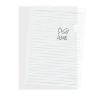 puikkoのアナトリア象形文字　スフィンクス（ワンポイント　グレー） Clear File Folder