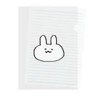 misopiyoのシンプルなうさぎ Clear File Folder