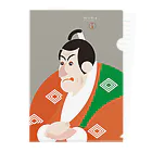 陽気絵屋(Yo-U-Ki-e, ya)-POP浮世絵のYo-U-Ki-e「市川鰕蔵」（浮世絵）クリアファイル 클리어파일