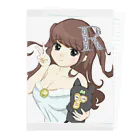 にゃんこ丼のRさんTシャツ Clear File Folder