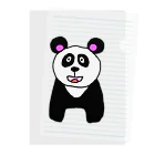 マクマク屋のお絵かきのパンダのPANDA！！ Clear File Folder