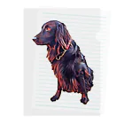 flatcoatedretrieverのflatcoated retriever Clear File Folder