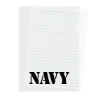 noserのNAVY Clear File Folder