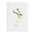 ふろしき文鳥のお店のぬいぐるみ抱っこ Clear File Folder