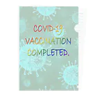 でおきしりぼ子の実験室のVACCINATION COMPLETED(BS) クリアファイル