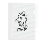 Mahora house のMr.Mシリーズ Clear File Folder