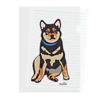 woohlaの縁側の柴犬 Clear File Folder