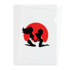 NOBODY754のThreesome Sun (Black) Clear File Folder