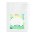 ミズノ リエ　グッズの「ふわふわわんこ」ミズノ リエ Clear File Folder