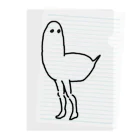 MAUMEEの人間の足がはえた鳥 Clear File Folder