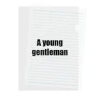 marukomekunのA young gentleman Clear File Folder