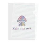 pipippuのキスうさぎ（カラフル) Clear File Folder