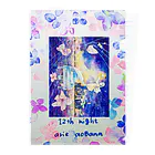 十二夜の書架のピアノと横浜の海・紫陽花の花びら（ロゴ） クリアファイル