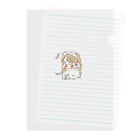 魔法使いになりたいぽっこ🌸のぽっこのグッズ Clear File Folder