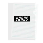 🎀のYANUS（ヤーヌズ） Clear File Folder