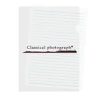 Classical photgraph®のClassical photograph®︎ ロゴ Clear File Folder