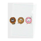 ともえのえ - 柴犬とか動物色々のShiba Donut Clear File Folder