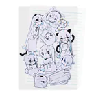 ゆーきんの絵ぐっずのわちゃわちゃ Clear File Folder