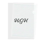 HIGHのHigH. クリアファイル Clear File Folder