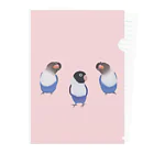 happybirdのとり二ティ　pink クリアファイル